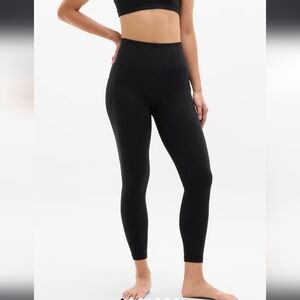 Athleta Black Salutation Stash Pocket II Tight Leggings L Large